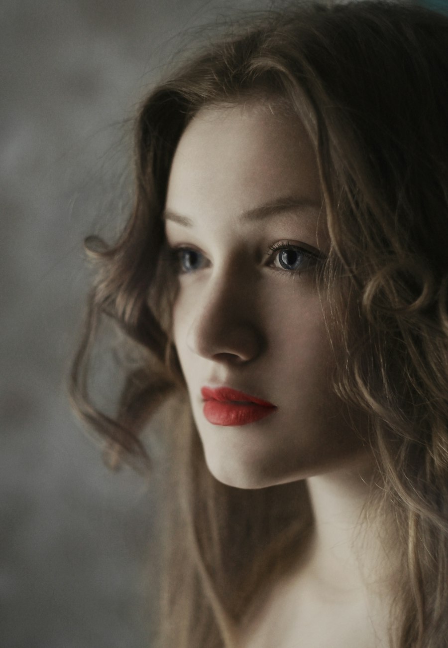 Model met stralende huid